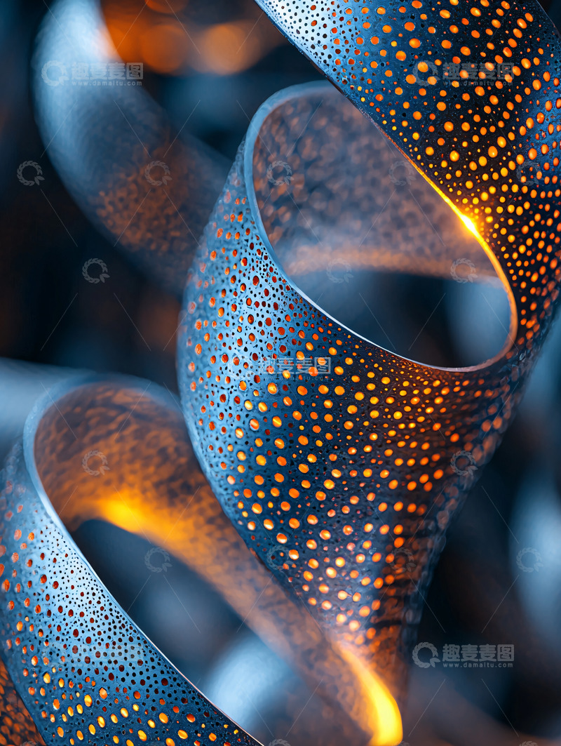 高清大图下载【趣麦麦图】金属镂空缠绕艺术品