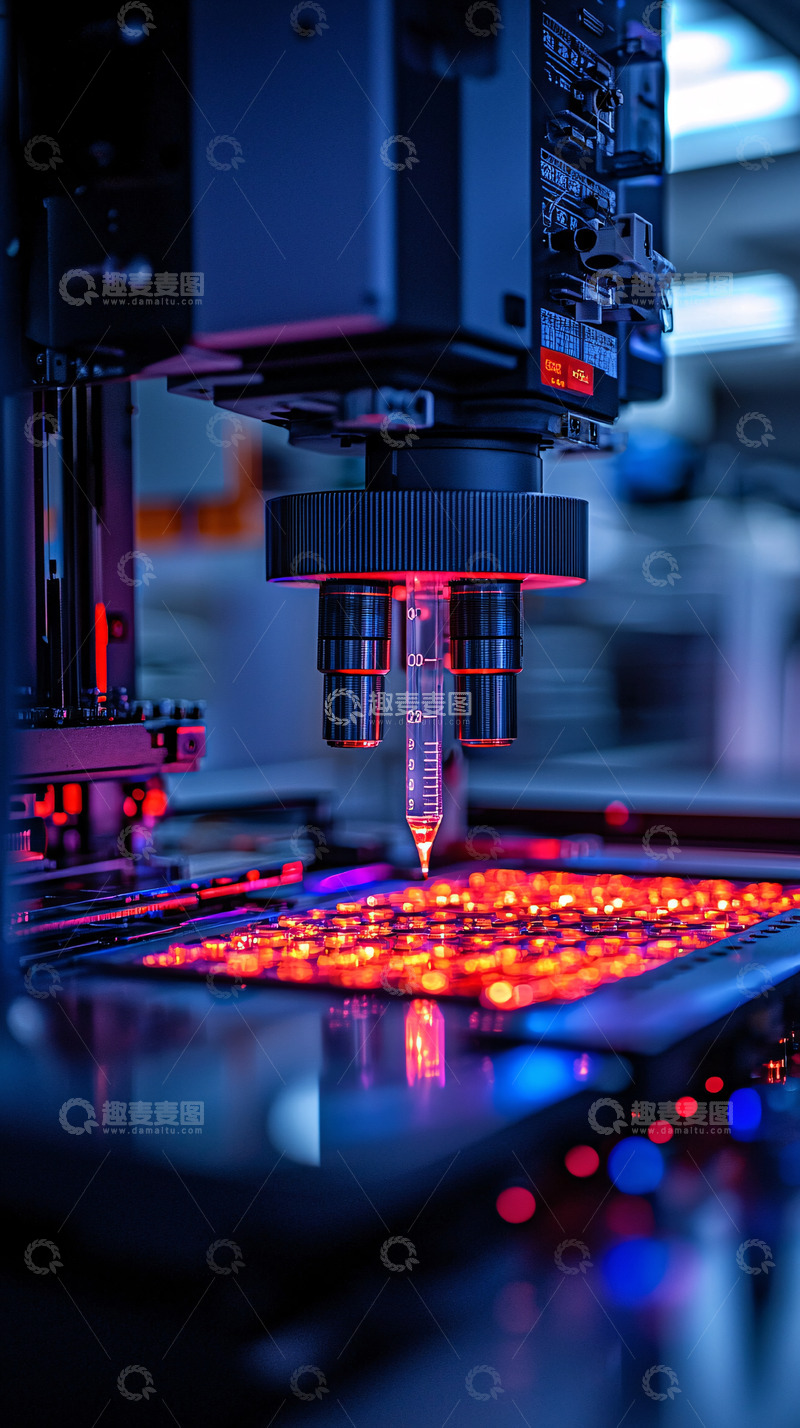 高清大图下载【趣麦麦图】精密仪器自动化生产线