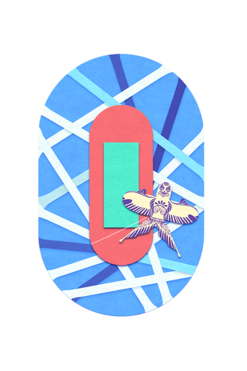 9创意数字北京印象鸟巢放风筝