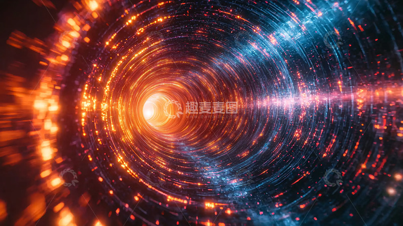 高清大图下载【趣麦麦图】光线旋转隧道