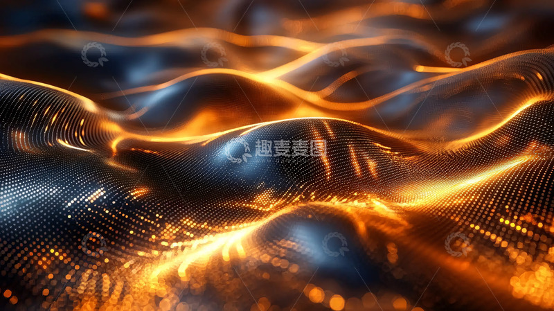 高清大图下载【趣麦麦图】熔岩般流动的金属质感