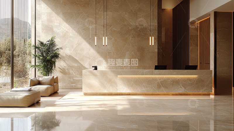 高清大图下载【趣麦麦图】现代简约酒店大堂