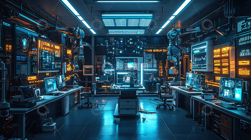 高清大图下载【趣麦麦图】未来科技实验室