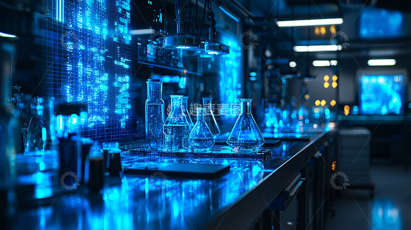 高清大图下载【趣麦麦图】科技感实验室
