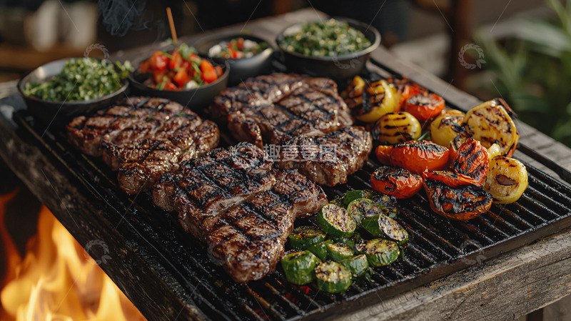 高清大图下载【趣麦麦图】烤肉