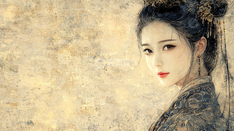 高清大图下载【趣麦麦图】古风美女