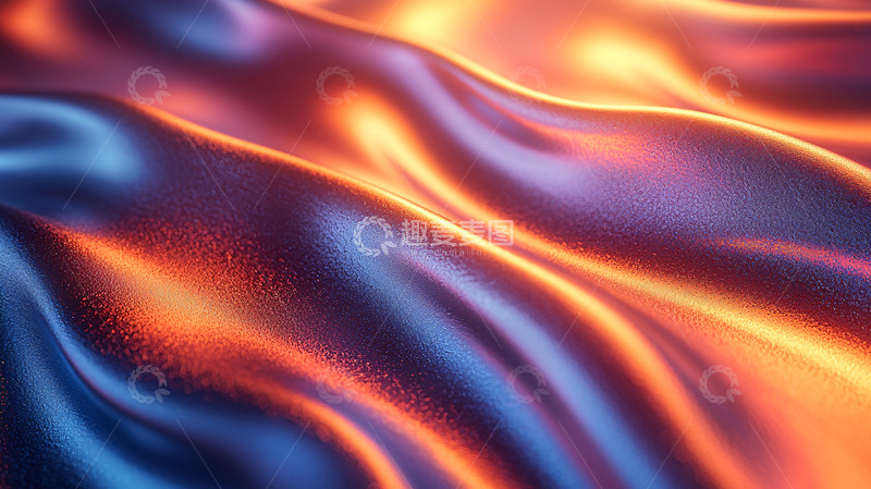 流动的金属光泽表面