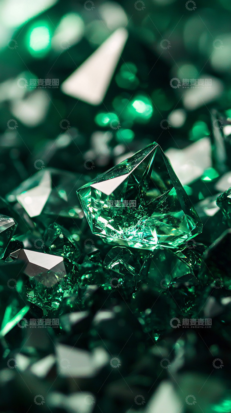 高清大图下载【趣麦麦图】-祖母绿宝石特写