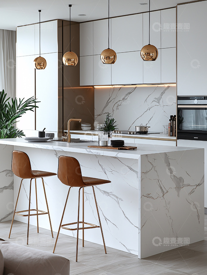 高清大图下载【趣麦麦图】现代简约风格厨房17