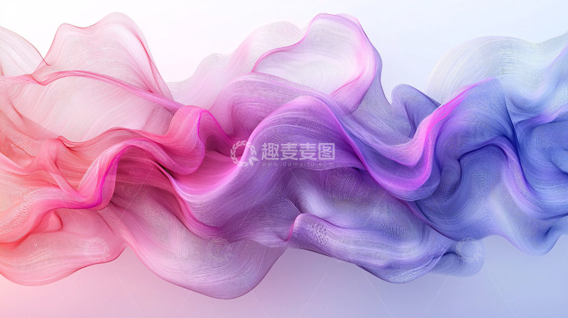 高清大图下载【趣麦麦图】彩色丝绸飘带