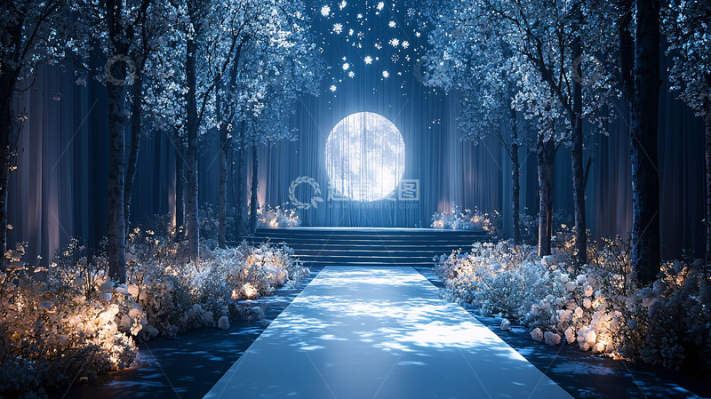 高清大图下载【趣麦麦图】梦幻冰雪森林