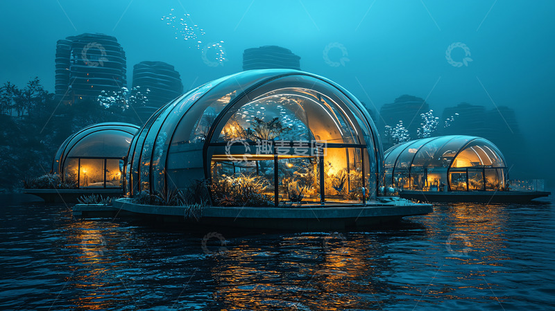 高清大图下载【趣麦麦图】未来水下酒店