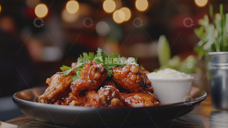高清大图下载【趣麦麦图】美味酱香鸡翅
