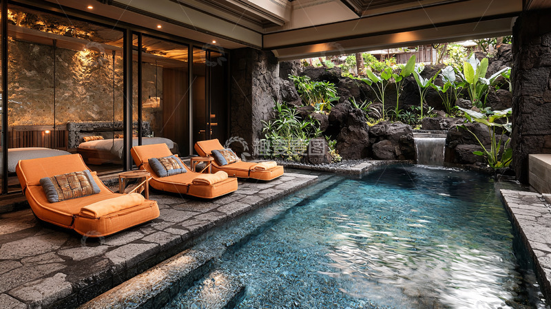 高清大图下载【趣麦麦图】私家泳池别墅