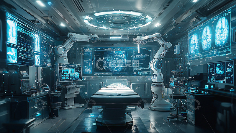 高清大图下载【趣麦麦图】未来手术室