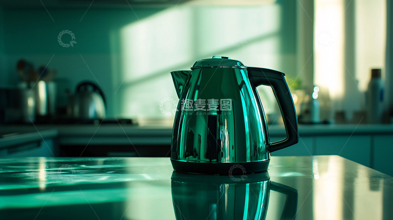 高清大图下载【趣麦麦图】电热水壶厨房台面