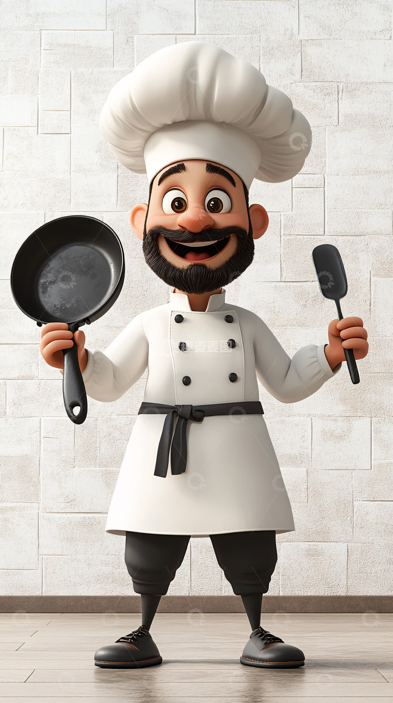 高清大图下载【趣麦麦图】卡通厨师