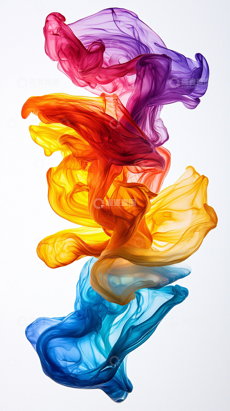 高清大图下载【趣麦麦图】彩色油墨水墨艺术