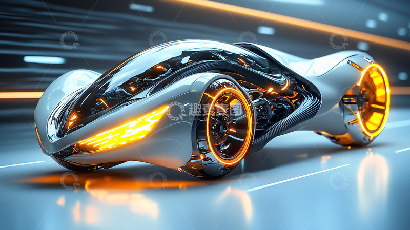 高清大图下载【趣麦麦图】未来概念跑车