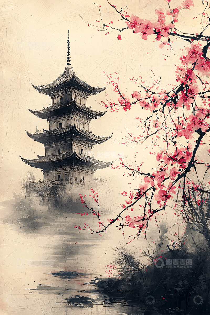 高清大图下载【趣麦麦图】水墨画