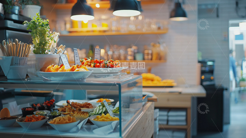 高清大图下载【趣麦麦图】现代简约风格小吃店