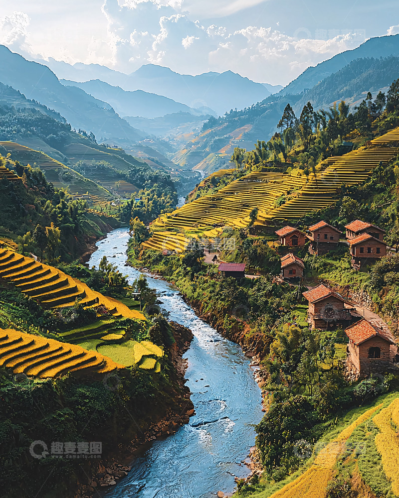 高清大图下载【趣麦麦图】梯田风光4