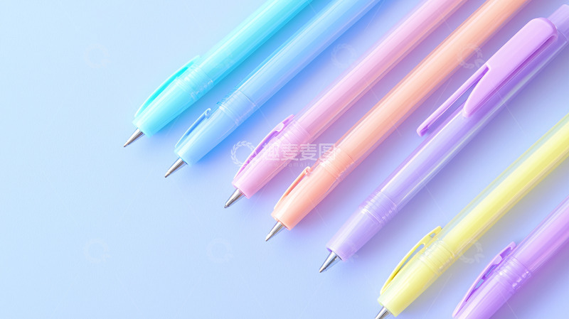 高清大图下载【趣麦麦图】彩色圆珠笔