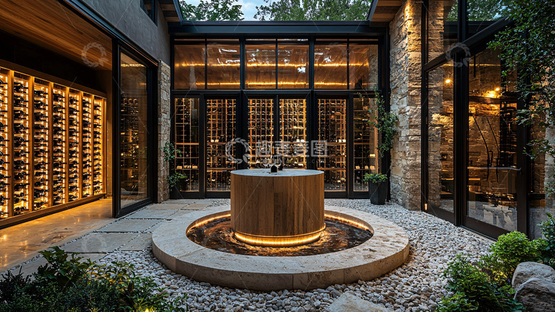高清大图下载【趣麦麦图】庭院式酒窖
