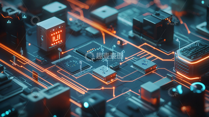 高清大图下载【趣麦麦图】电路板特写