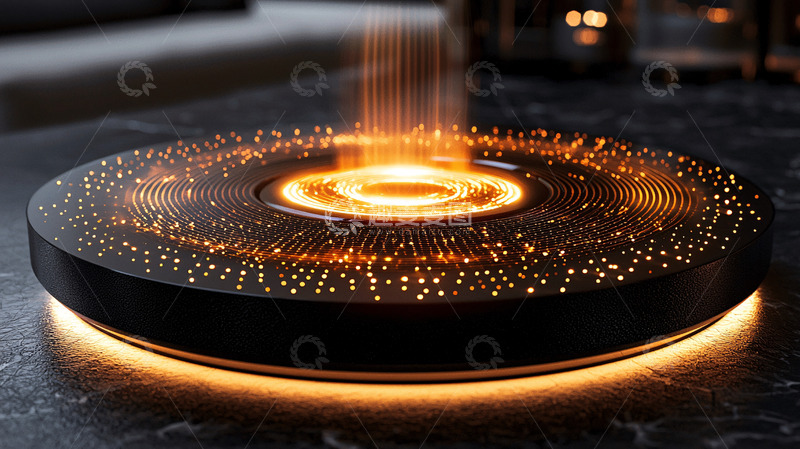 高清大图下载【趣麦麦图】圆形科技感发光平台