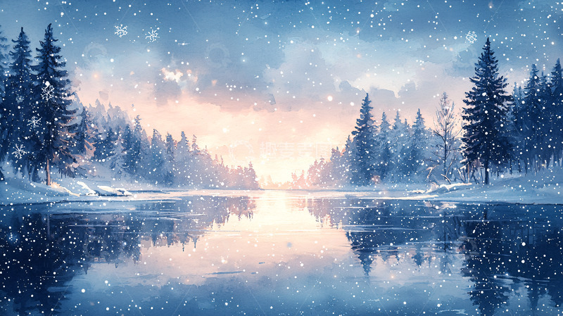 高清大图下载【趣麦麦图】冬日雪景