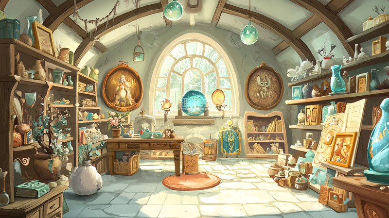 高清大图下载【趣麦麦图】奇幻风格的魔法商店