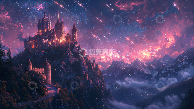 高清大图下载【趣麦麦图】星空城堡