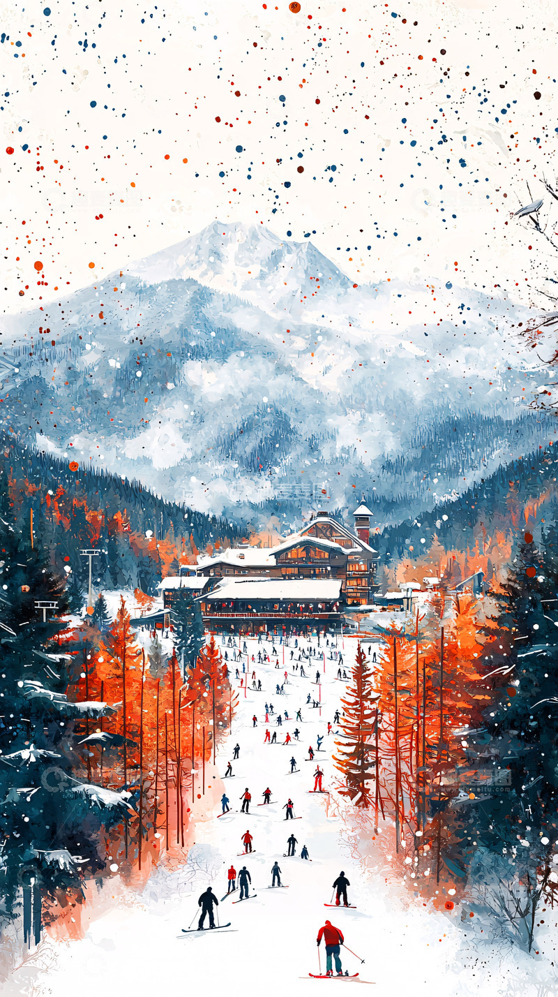 高清大图下载【趣麦麦图】冬季雪山风景