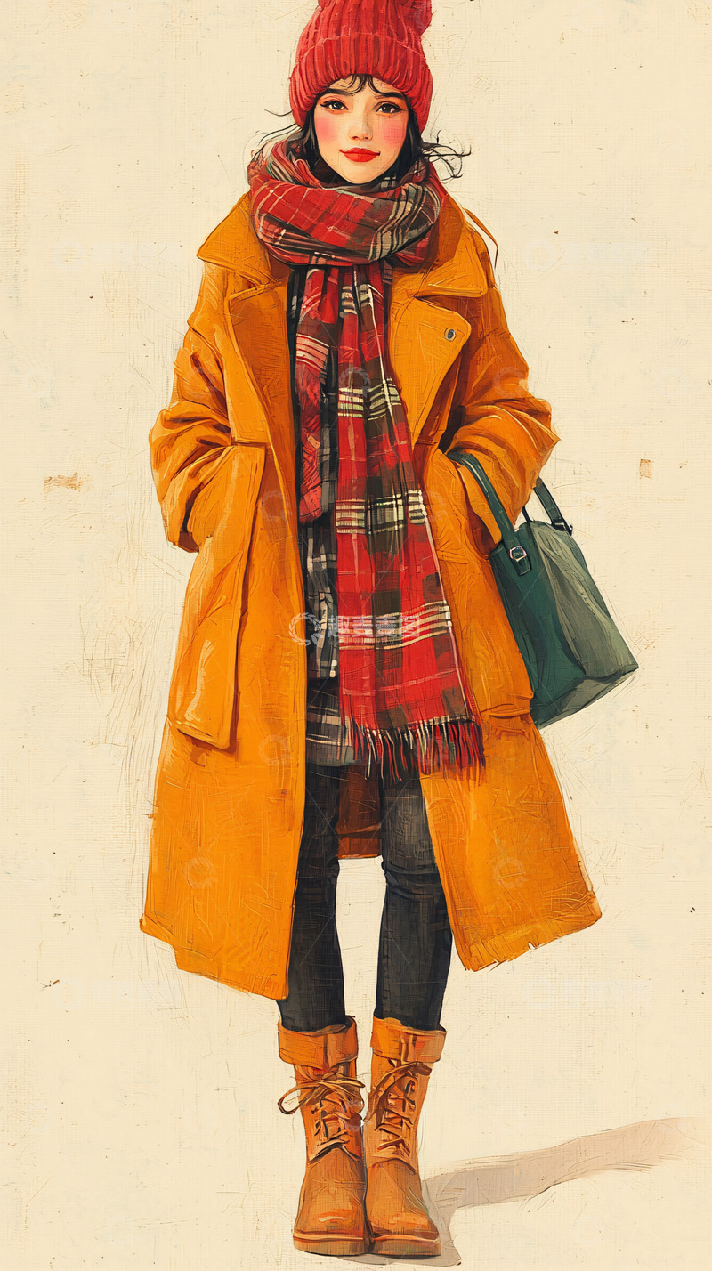 高清大图下载【趣麦麦图】冬季穿搭