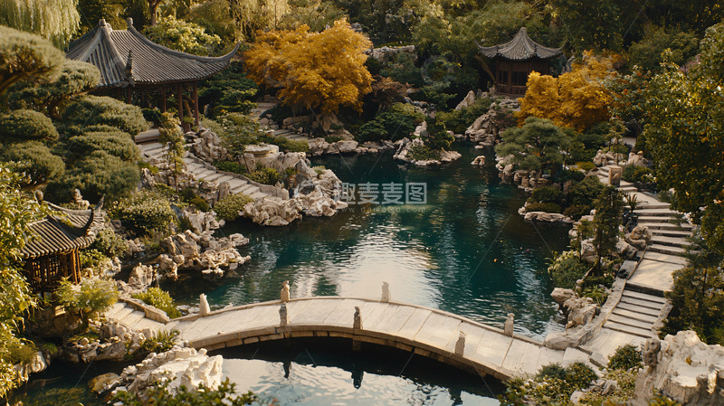 高清大图下载【趣麦麦图】中式园林