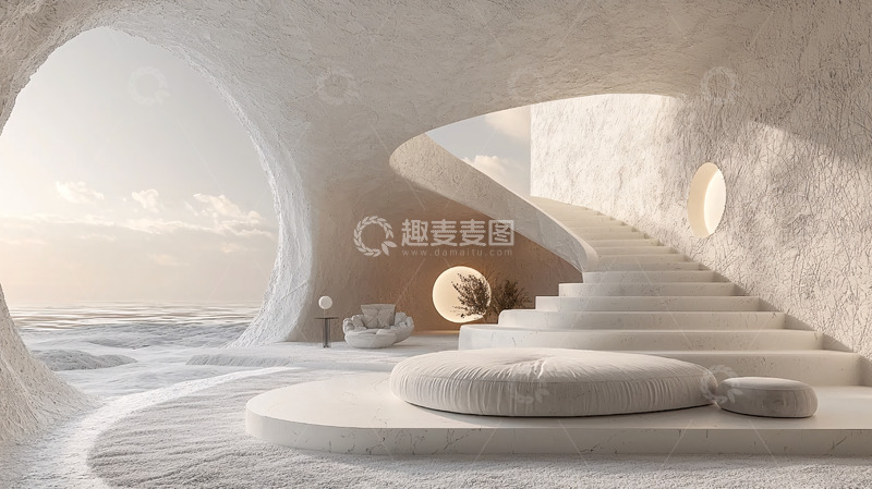 高清大图下载【趣麦麦图】极简主义洞穴住宅