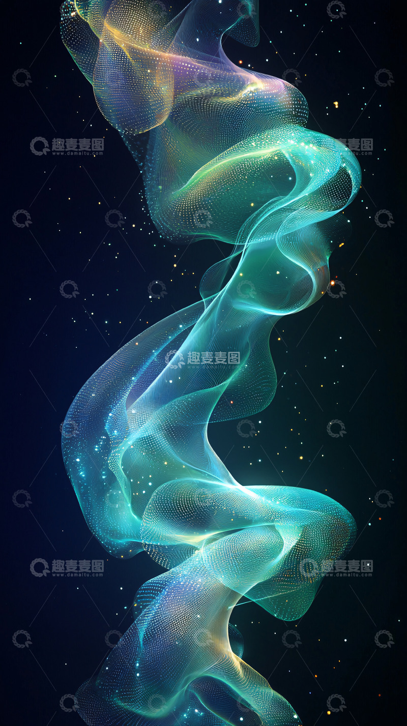 高清大图下载【趣麦麦图】抽象彩色烟雾光效