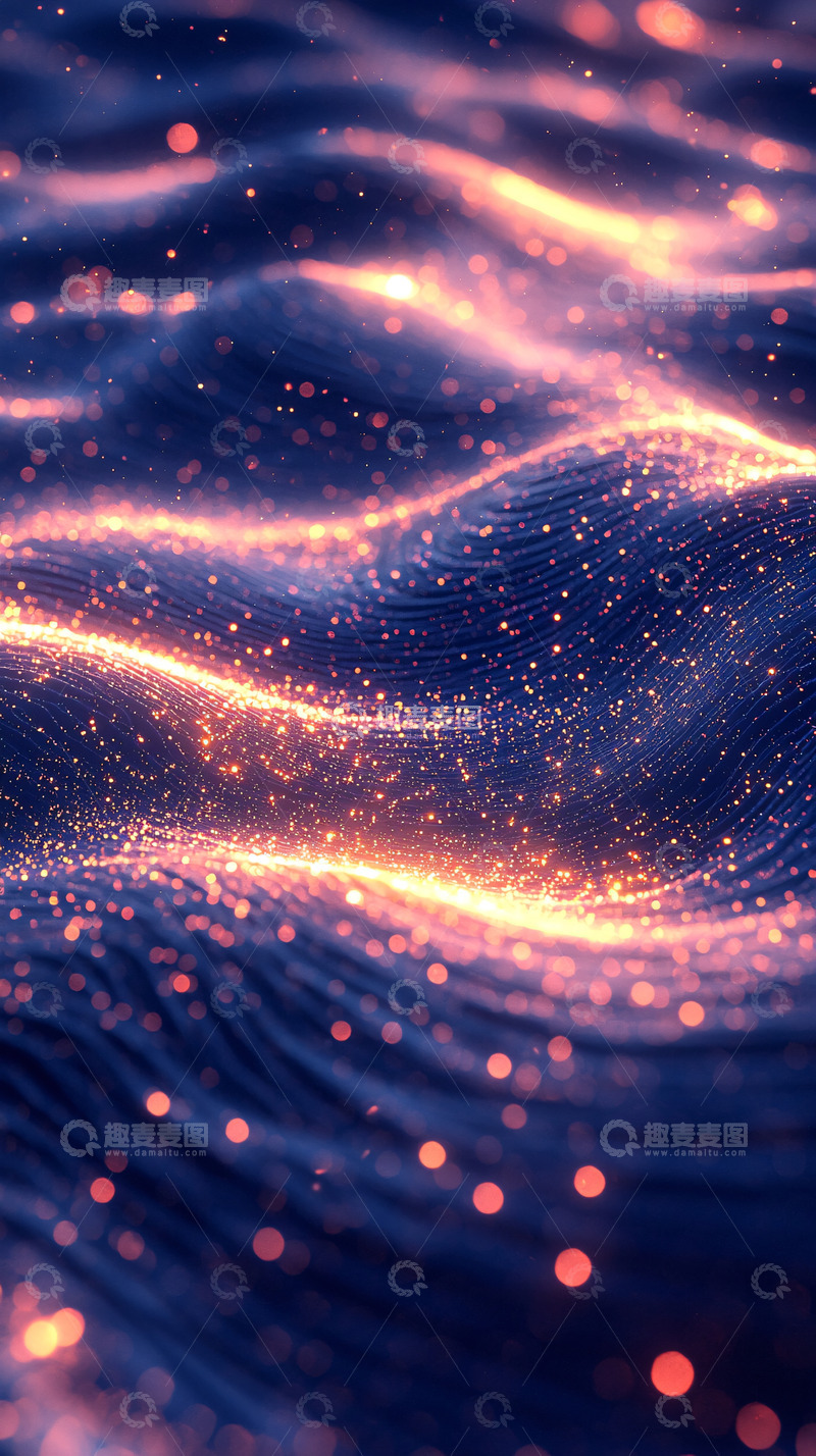 高清大图下载【趣麦麦图】流光溢彩的梦幻水面