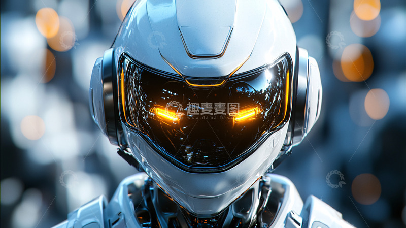 高清大图下载【趣麦麦图】未来科技感机器人