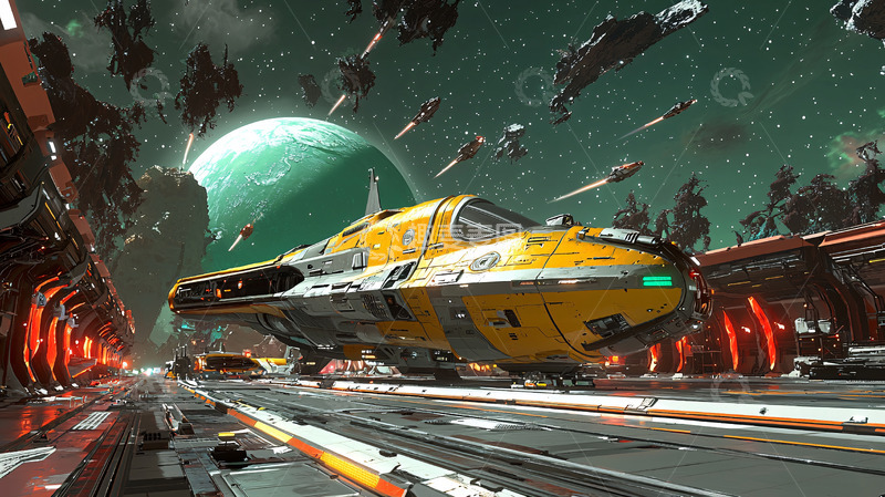 高清大图下载【趣麦麦图】未来宇宙飞船