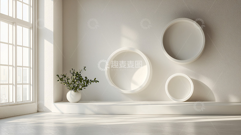 高清大图下载【趣麦麦图】极简白色室内设计