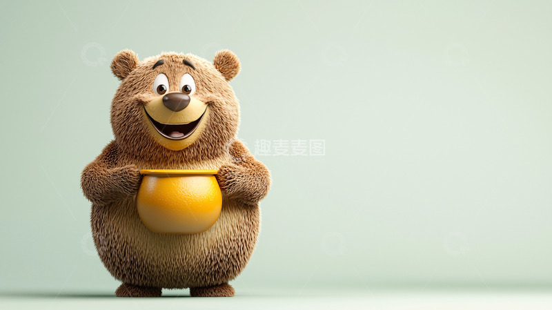 高清大图下载【趣麦麦图】卡通小熊