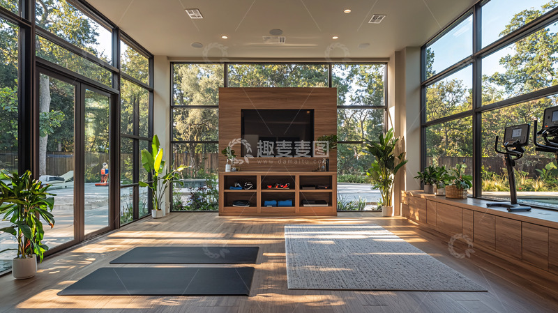 高清大图下载【趣麦麦图】现代简约健身房