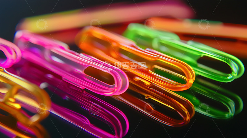 高清大图下载【趣麦麦图】彩色塑料夹子