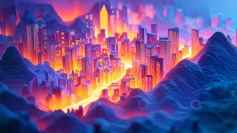 高清大图下载【趣麦麦图】未来都市