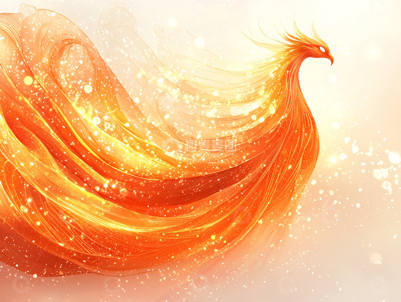 高清大图下载【趣麦麦图】火焰般的凤凰