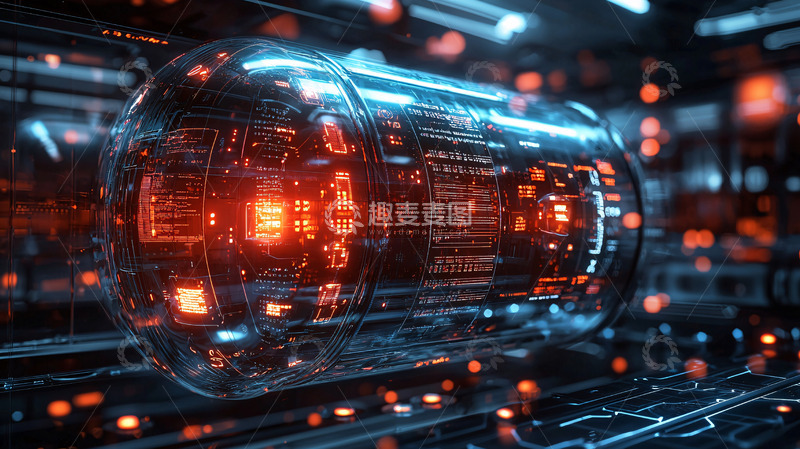 高清大图下载【趣麦麦图】科技感未来数据容器