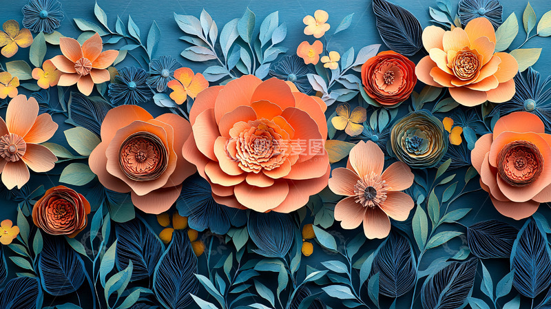 高清大图下载【趣麦麦图】纸艺花卉6