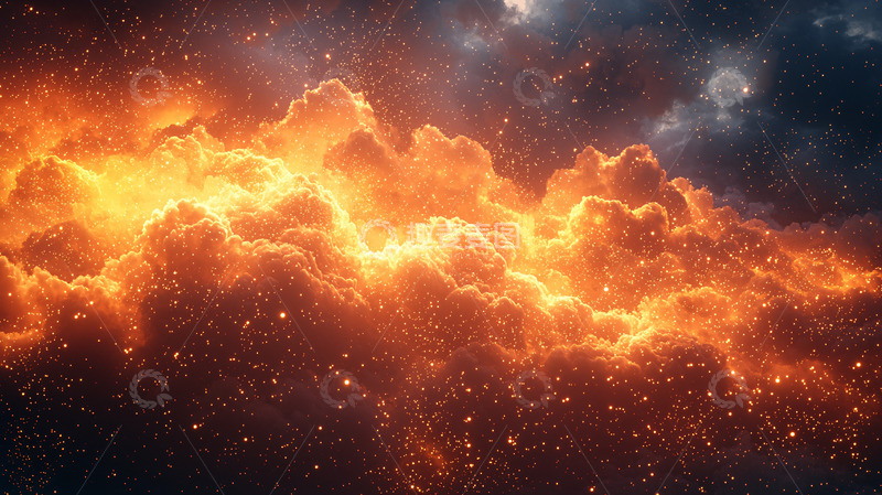 高清大图下载【趣麦麦图】燃烧的宇宙云